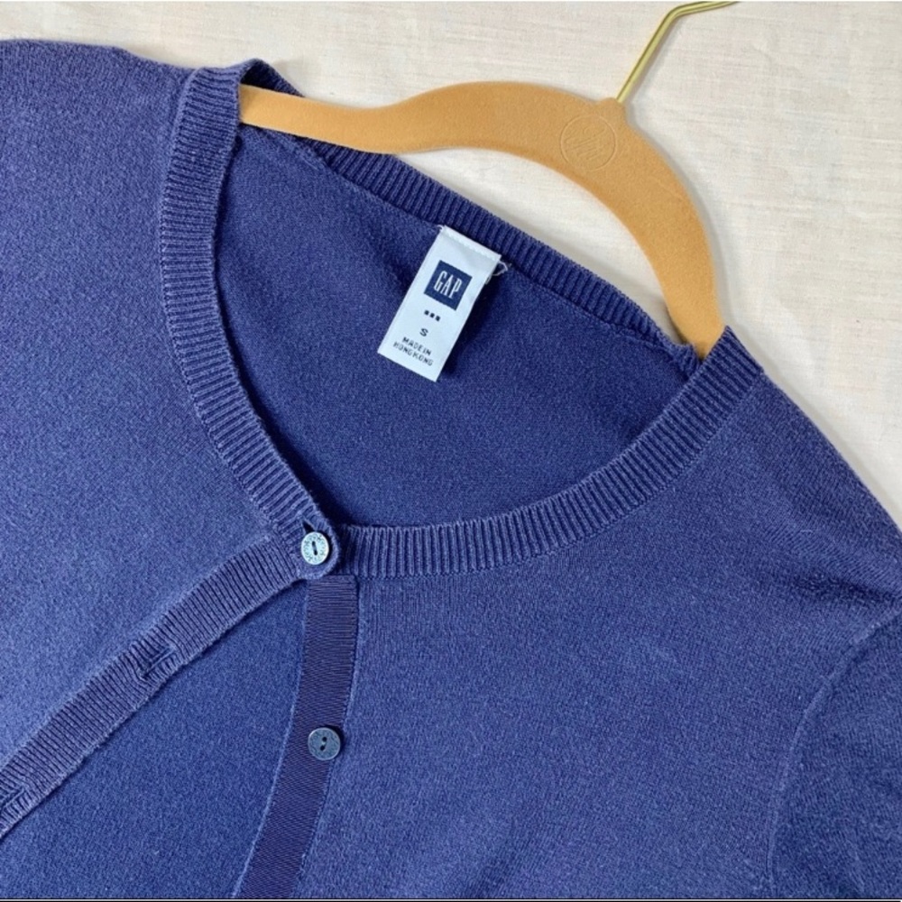 GAP Blue Button Up Cardigan